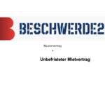 Muster Mietvertrag Wohnung